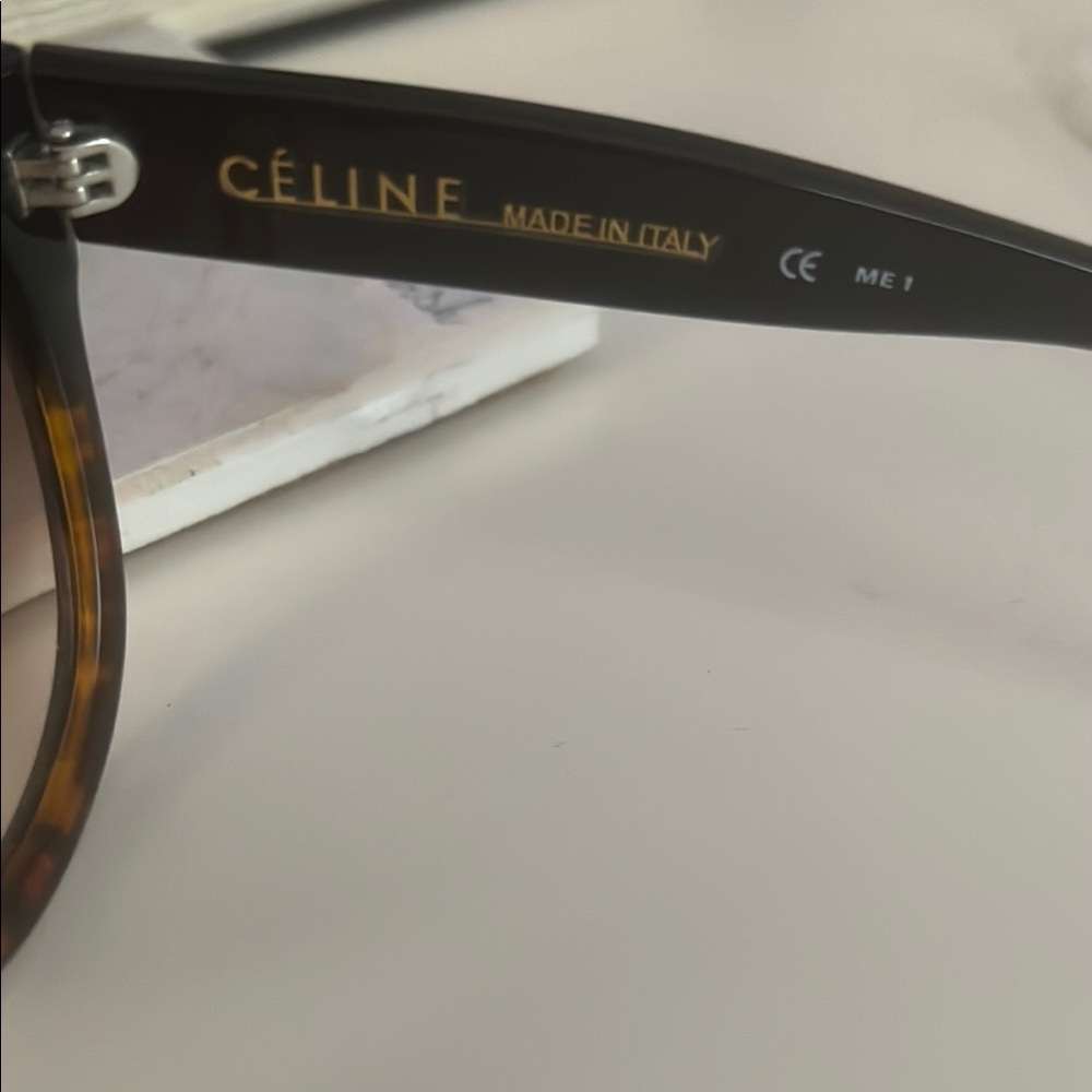 Celine Tortoiseshell Brown Gradient Square Sunglasses - Picture 2 of 5